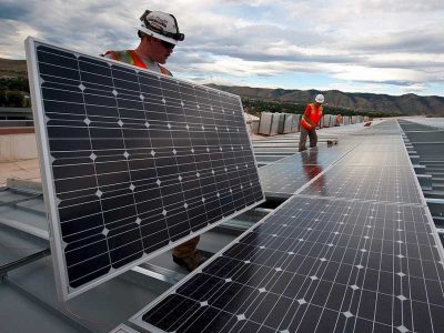 UBC millwrights installing solar panels