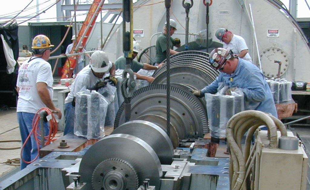 UBC millwrights install turbine for power generation